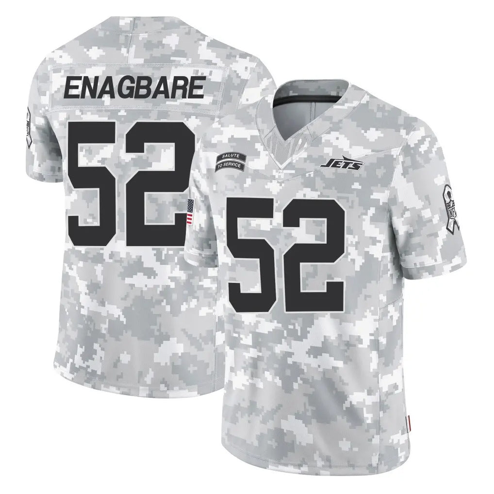 Kdoa NY.Jets #52 Kingsley Enagbare Player Arctic Camo Salute to Service Limited Game Stitched Jerseys