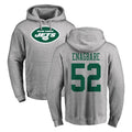 Kdoa NY.Jets #52 Kingsley Enagbare Player Gray LOGO Pullover Hoodies Limited Game Stitched Jerseys