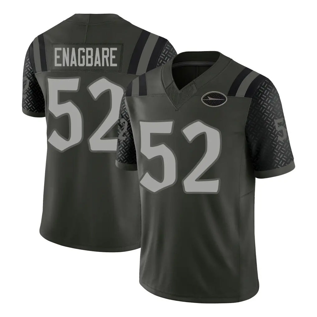 Kdoa NY.Jets #52 Kingsley Enagbare Player Green Limited 2025 Rivalries Collection Home Game Stitched Jerseys