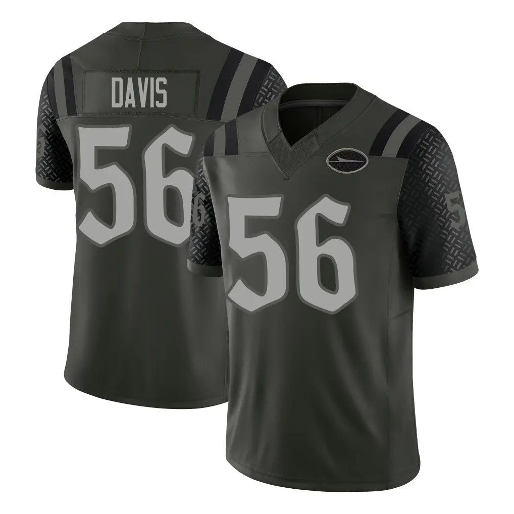 Kdoa NY.Jets #56 Demario Davis Player Green Limited 2025 Rivalries Collection Home Game Stitched Jerseys