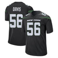 Kdoa NY.Jets #56 Demario Davis Player Stealth Black Home Game Stitched Jerseys