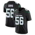 Kdoa NY.Jets #56 Demario Davis Player Stealth Black Limited Vapor Home Game Stitched Jerseys