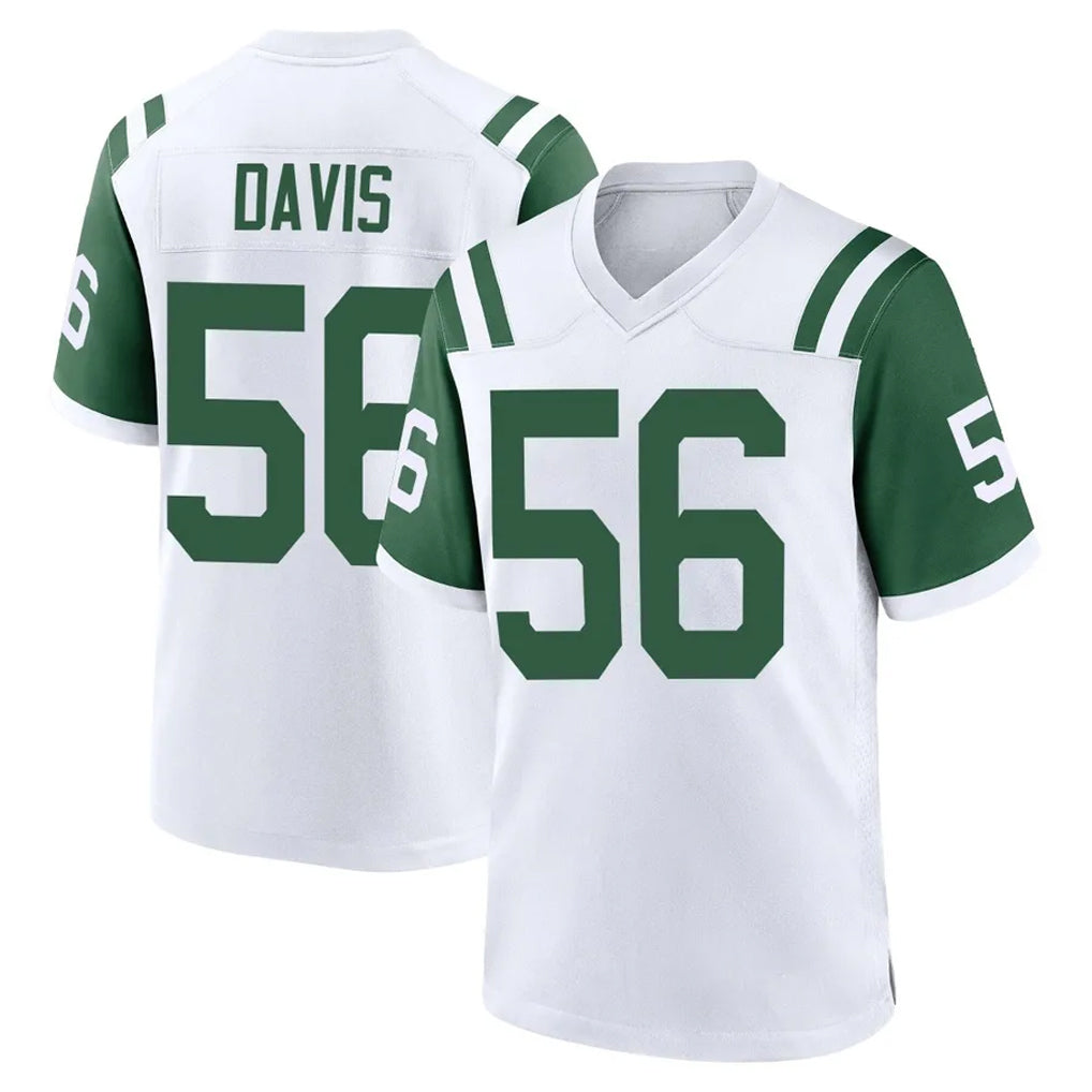Kdoa NY.Jets #56 Demario Davis Player White Classic Home Game Stitched Jerseys