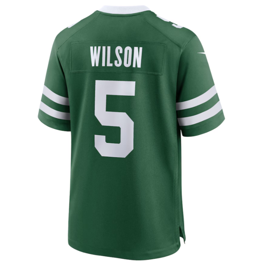 Kdoa NY.Jets #5 Garrett Wilson Legacy Green Game Jersey Stitched American Stitched Jerseys