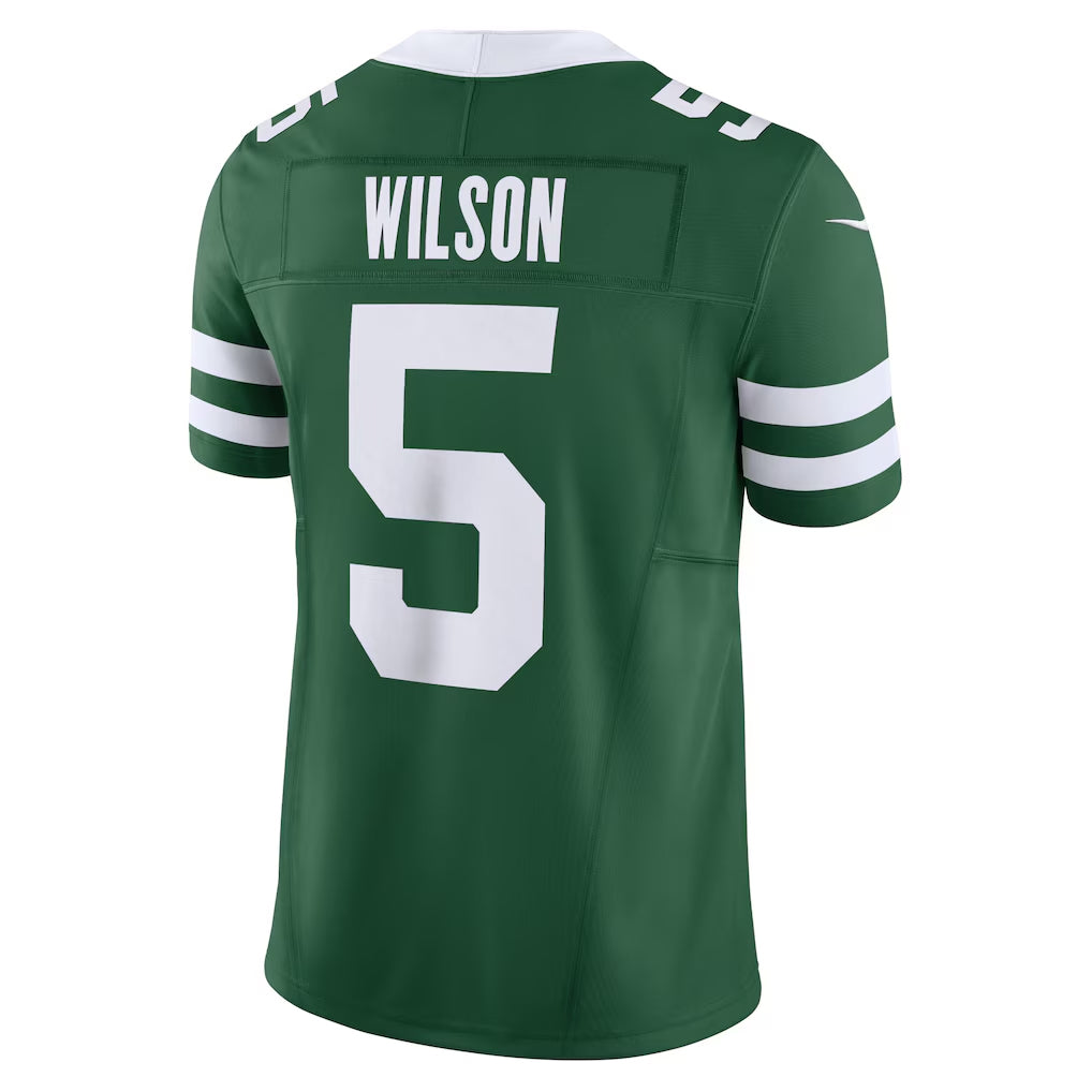 Kdoa NY.Jets #5 Garrett Wilson Player Legacy Green Vapor F.U.S.E. Limited Stitched Jerseys