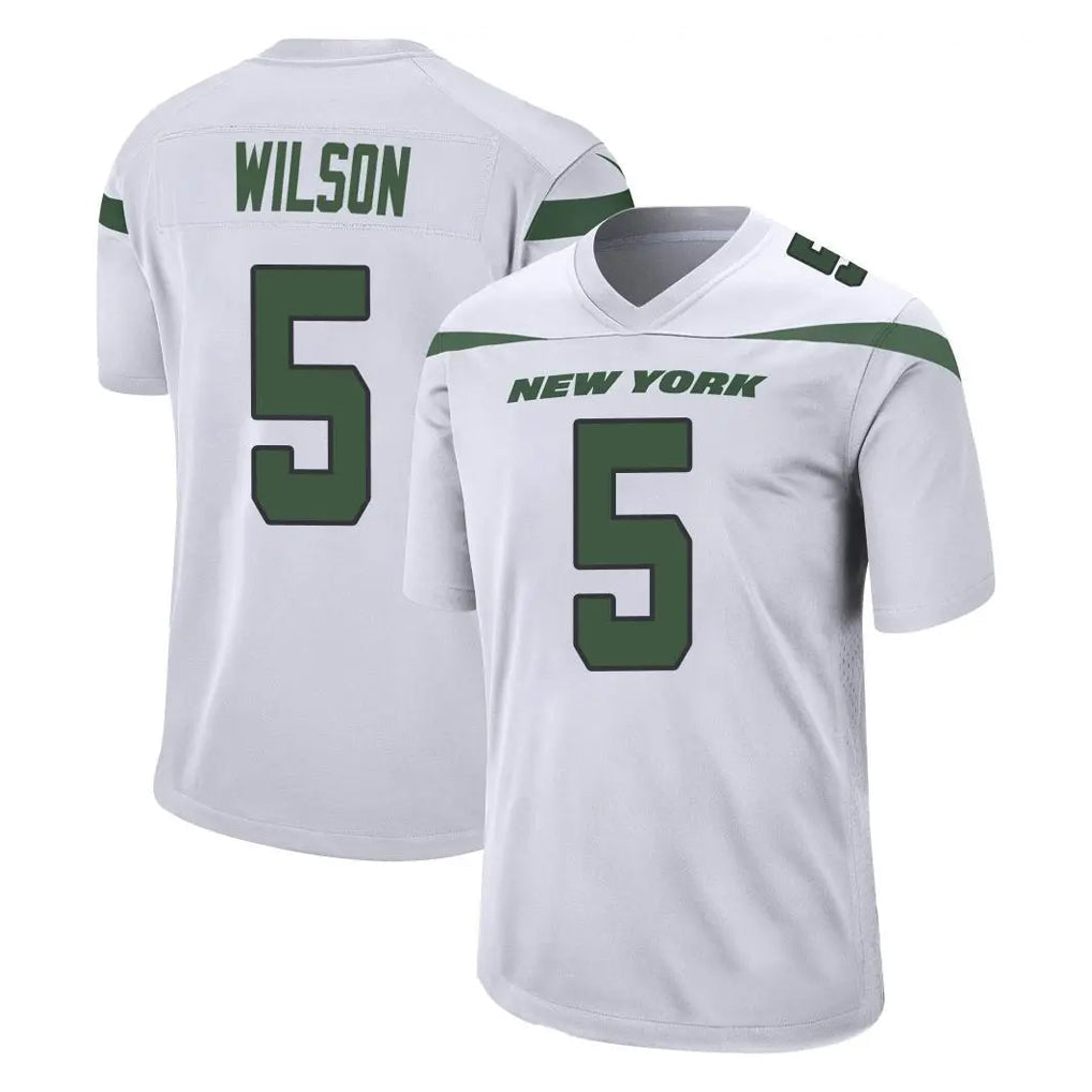 Kdoa NY.Jets #5 Garrett Wilson Player White Spotlight Home Game Stitched Jerseys