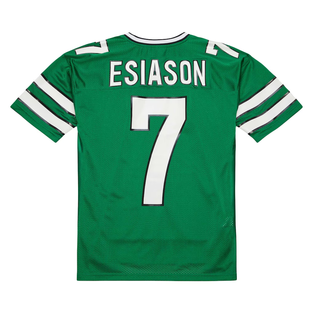 Kdoa NY.Jets #7 Boomer Esiason Mitchell & Ness Kelly Green 1993 Authentic Throwback Retired Player Pocket  Stitched Puhic Jersey