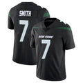 Kdoa NY.Jets #7 Geno Smith Player Stealth Black Limited Vapor Home Game Stitched Jerseys