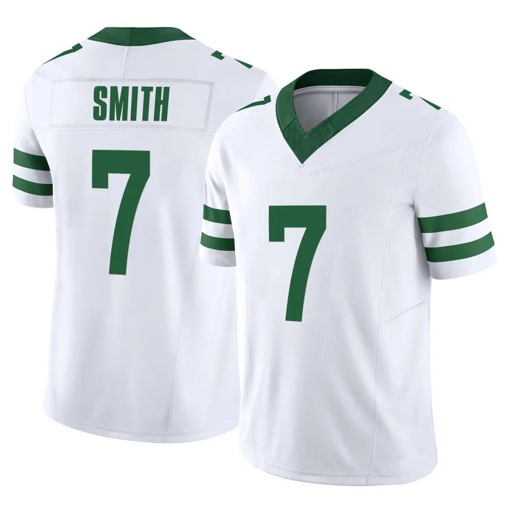 Kdoa NY.Jets #7 Geno Smith Player White Legacy Limited Vapor F.U.S.E. Home Game Stitched Jerseys