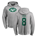 Kdoa NY.Jets #8 Andre Cisco Player Gray LOGO Pullover Hoodies Limited Game Stitched Jerseys