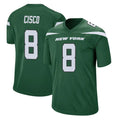 Kdoa NY.Jets #8 Andre Cisco Player Green Home Game Stitched Jerseys
