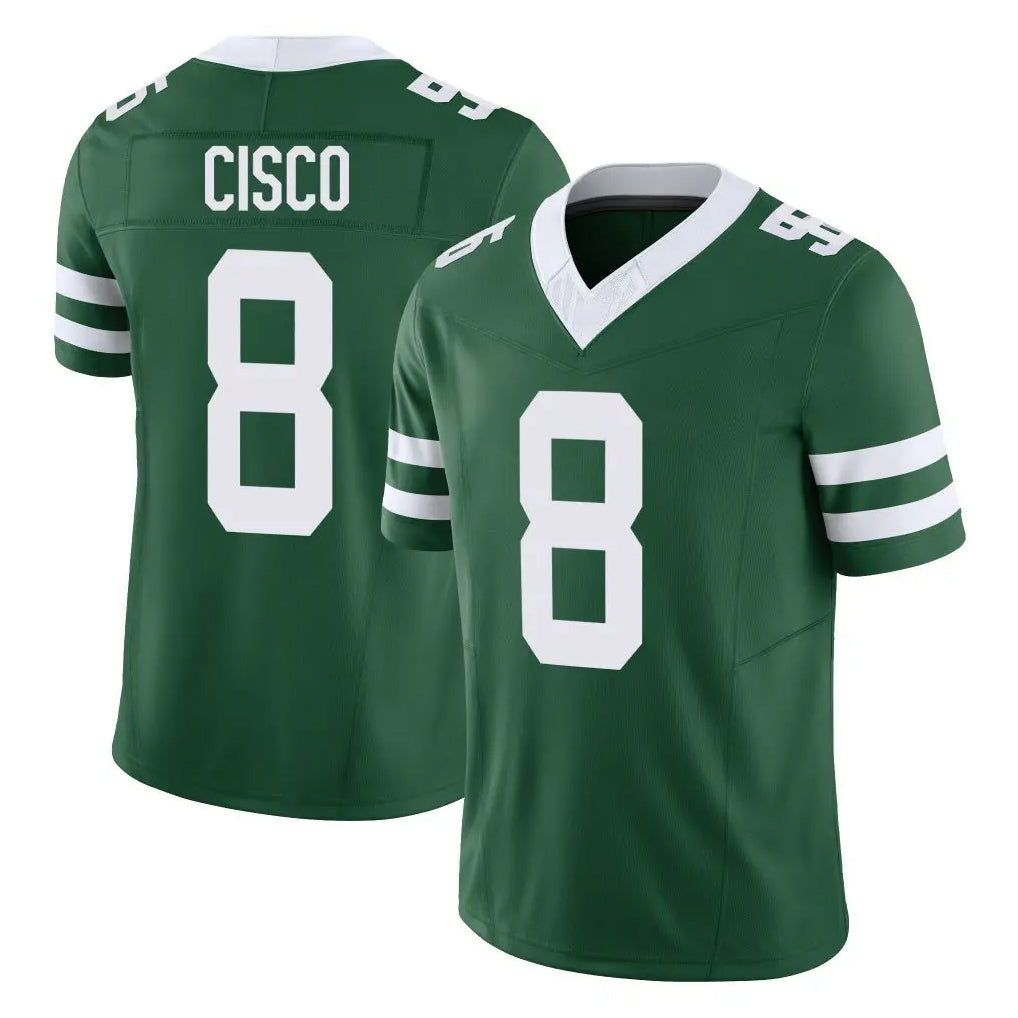 Kdoa NY.Jets #8 Andre Cisco Player Green Legacy Limited Vapor F.U.S.E. Home Game Stitched Jerseys