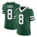 Kdoa NY.Jets #8 Andre Cisco Player Green Legacy Limited Vapor F.U.S.E. Home Game Stitched Jerseys