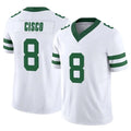 Kdoa NY.Jets #8 Andre Cisco Player White Legacy Limited Vapor F.U.S.E. Home Game Stitched Jerseys