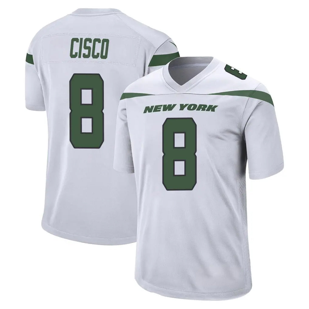Kdoa NY.Jets #8 Andre Cisco Player White Spotlight Home Game Stitched Jerseys