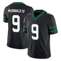 Kdoa NY.Jets #9 Will McDonald IV Player Black Limited Legacy Vapor F.U.S.E. Home Game Stitched Jerseys