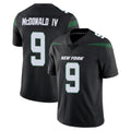 Kdoa NY.Jets #9 Will McDonald IV Player Stealth Black Limited Vapor Home Game Stitched Jerseys