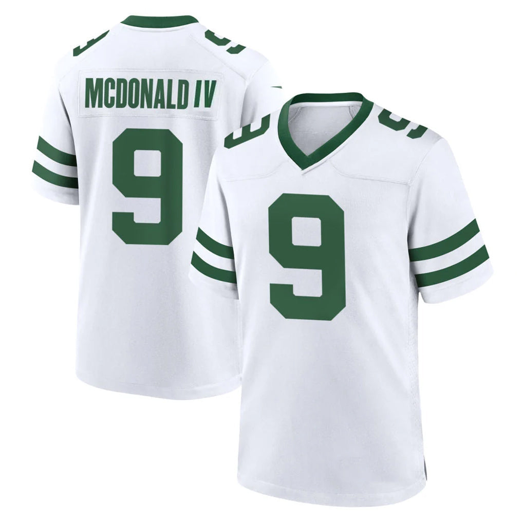 Kdoa NY.Jets #9 Will McDonald IV Player White Legacy Home Game Stitched Jerseys