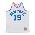 Kdoa NY.Knicks #19 Nathaniel Clifton Mitchell & Ness White 1950-51 Pioneers Swingman Jerseys