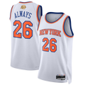 Kdoa NY.Knicks #26  White 2026 Finals Champions Always 26 Swingman Jerseys - Association Edition