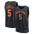 Kdoa NY.Knicks #5 Jose Alvarado  Black Fast Break Replica Jerseys - Statement Edition