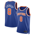 Kdoa NY.Knicks #8 OG Anunoby Blue Swingman Jerseys - Icon Edition