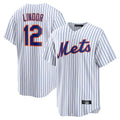 Kdoa NY.Mets #12 Francisco Lindor Player White Home Game Stitched Jerseys