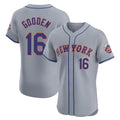 Kdoa NY.Mets #16 Dwight Gooden Player Gray Road Limited Elite Home Stitched Jerseys
