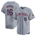 Kdoa NY.Mets #16 Dwight Gooden Player Gray Road Limited Home Stitched Jerseys