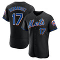 Kdoa NY.Mets #17 Keith Hernandez Player Black Replica Home Limited Elite Stitched Jerseys
