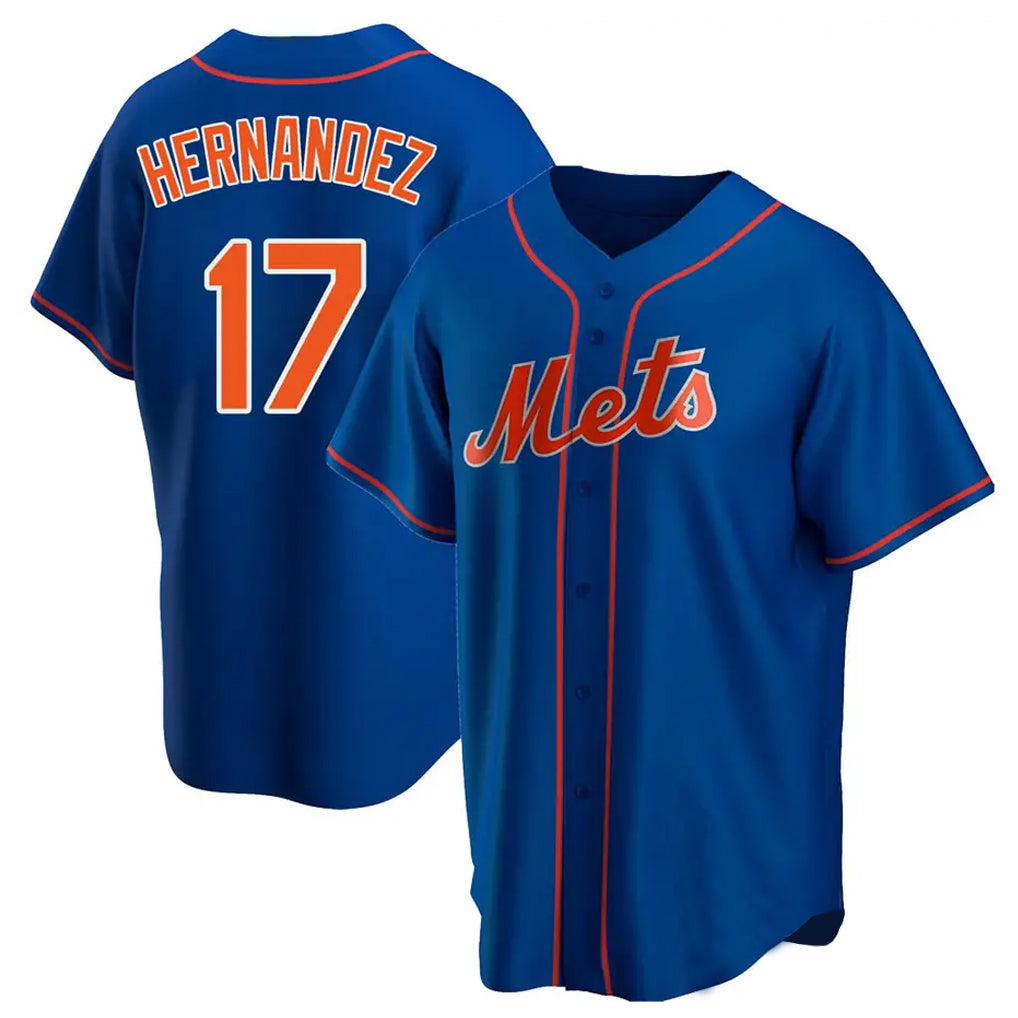 Kdoa NY.Mets #17 Keith Hernandez Player Royal Home Game Stitched Jerseys