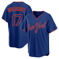 Kdoa NY.Mets #17 Keith Hernandez Player Royal T-shirt Home Game Stitched Jerseys