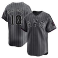Kdoa NY.Mets #18 Darryl Strawberry Player Gray City Connect Limited Stitched Jerseys