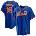 Kdoa NY.Mets #18 Darryl Strawberry Player Royal Home Game Stitched Jerseys