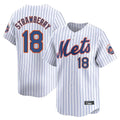 Kdoa NY.Mets #18 Darryl Strawberry Player White Home Limited Stitched Jerseys