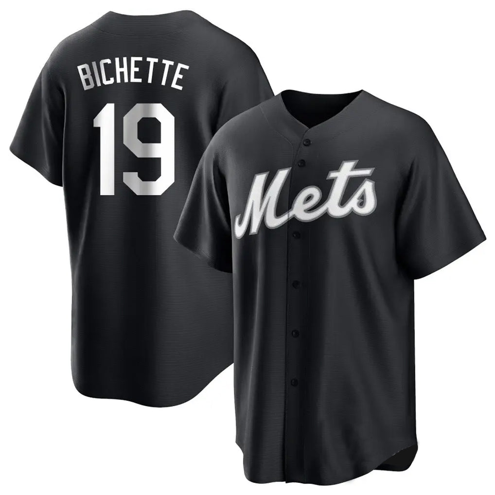Kdoa NY.Mets #19 Bo Bichette Player Black Home Game Stitched Jerseys