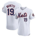 Kdoa NY.Mets #19 Bo Bichette Player White Home Limited Elite Stitched Jerseys