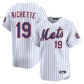 Kdoa NY.Mets #19 Bo Bichette Player White Home Limited Stitched Jerseys
