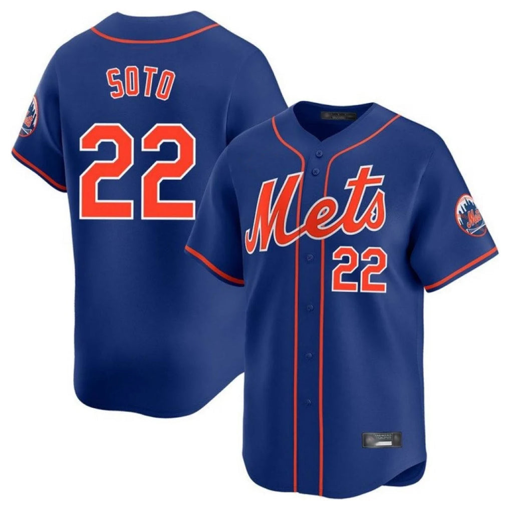 Kdoa NY.Mets #22 Juan Soto Player Royal Home Limited Stitched Jerseys