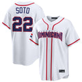 Kdoa NY.Mets #22 Juan Soto Player White 2026 World Classic Home Limited Stitched Jerseys