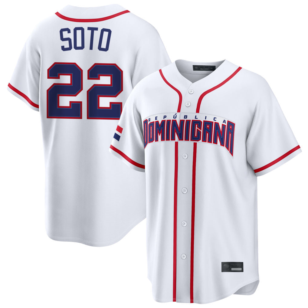 Kdoa NY.Mets #22 Juan Soto Player White 2026 World Classic Home Limited Stitched Jerseys
