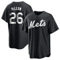 Kdoa NY.Mets #26 Nolan McLean Player Black Home Game Stitched Jerseys