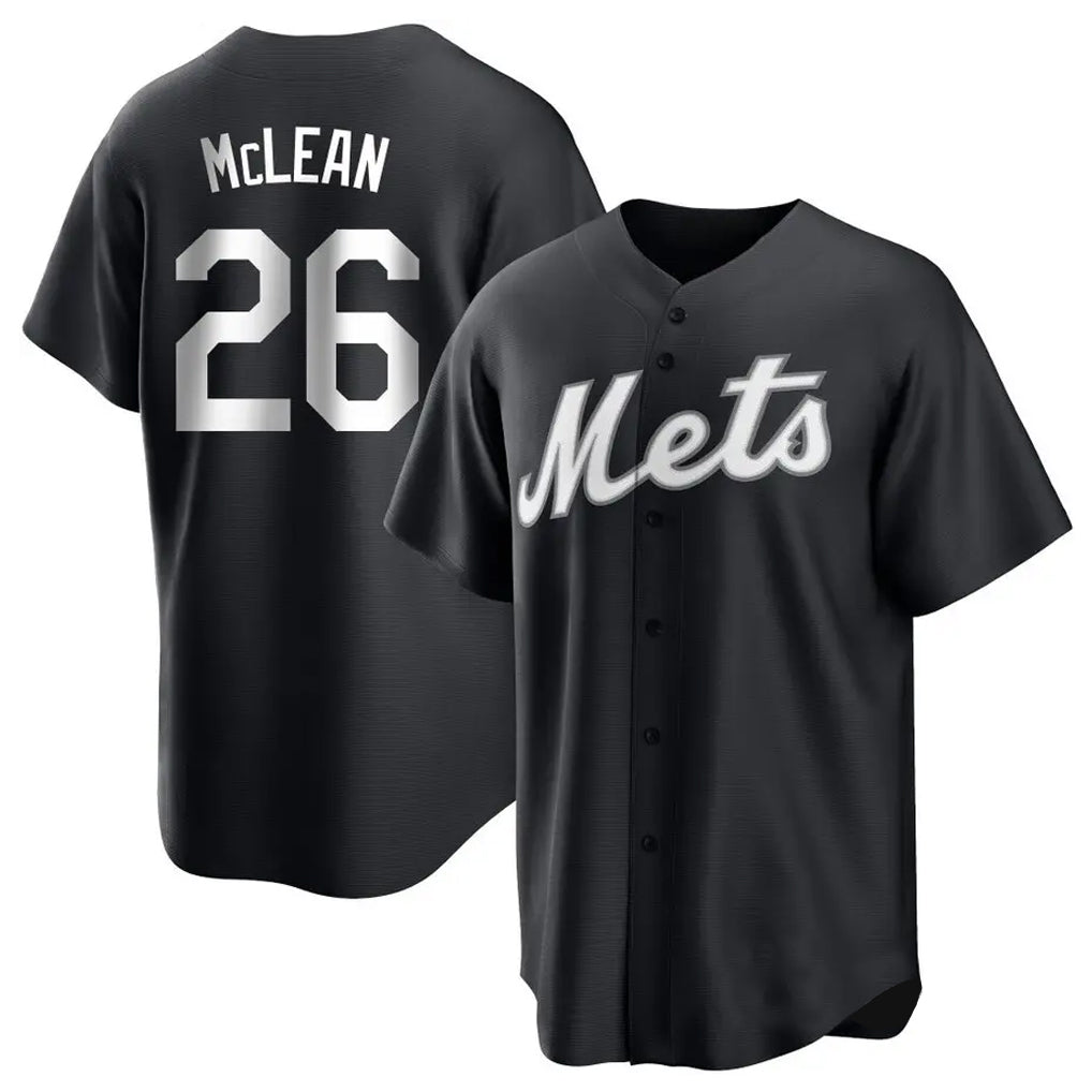 Kdoa NY.Mets #26 Nolan McLean Player Black Home Game Stitched Jerseys