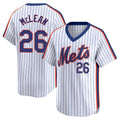 Kdoa NY.Mets #26 Nolan McLean Player White Cooperstown Collection T-shirt Game Stitched Jerseys