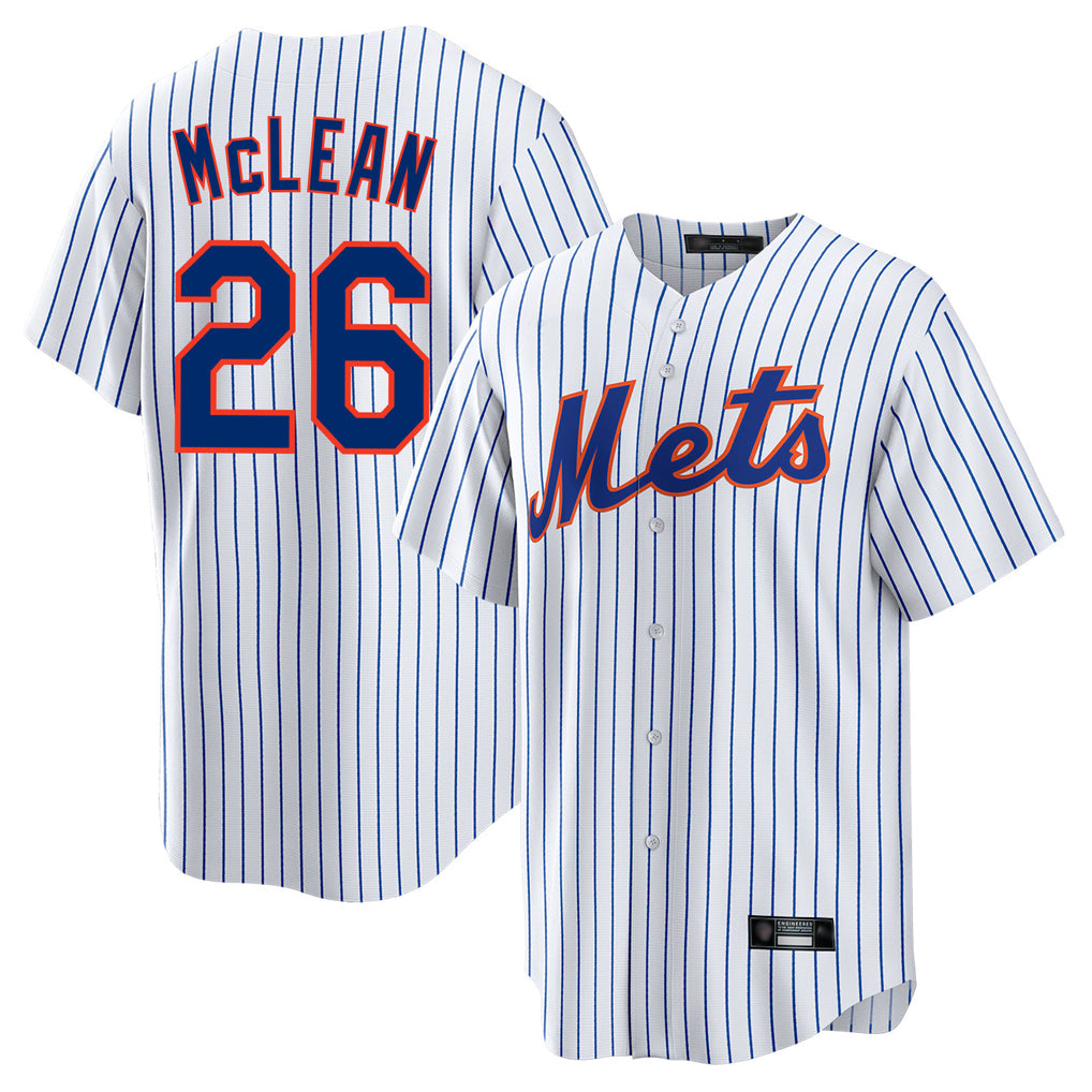 Kdoa NY.Mets #26 Nolan McLean Player White Home Game Stitched Jerseys