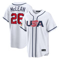 Kdoa NY.Mets #26 Nolan McLean Player White USA 2026 World Classic Home Limited Stitched Jerseys
