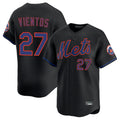 Kdoa NY.Mets #27 Mark Vientos Player Black Alternate Home Limited Stitched Jerseys