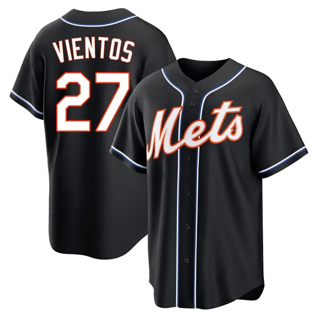 Kdoa NY.Mets #27 Mark Vientos Player Black Fashion Out Game Stitched Jerseys
