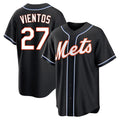 Kdoa NY.Mets #27 Mark Vientos Player Black Fashion Out Game Stitched Jerseys