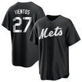 Kdoa NY.Mets #27 Mark Vientos Player Black Home Game Stitched Jerseys